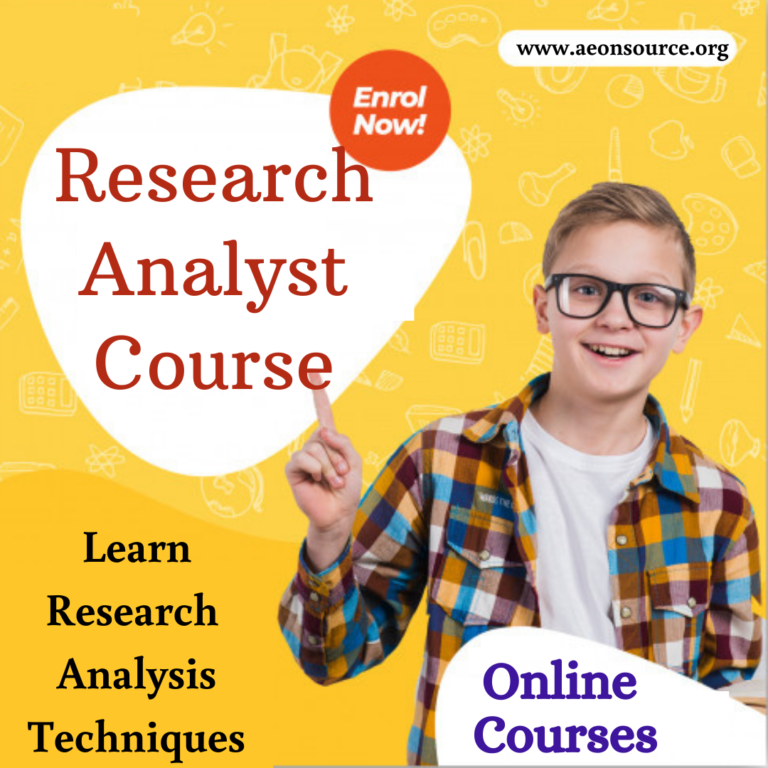 research analyst course online